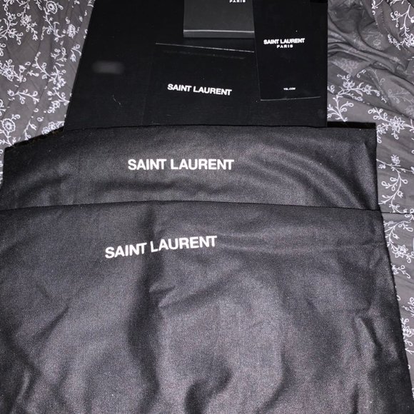 Saint Laurent - Jimmy Leather Slides - Picture 8 of 8